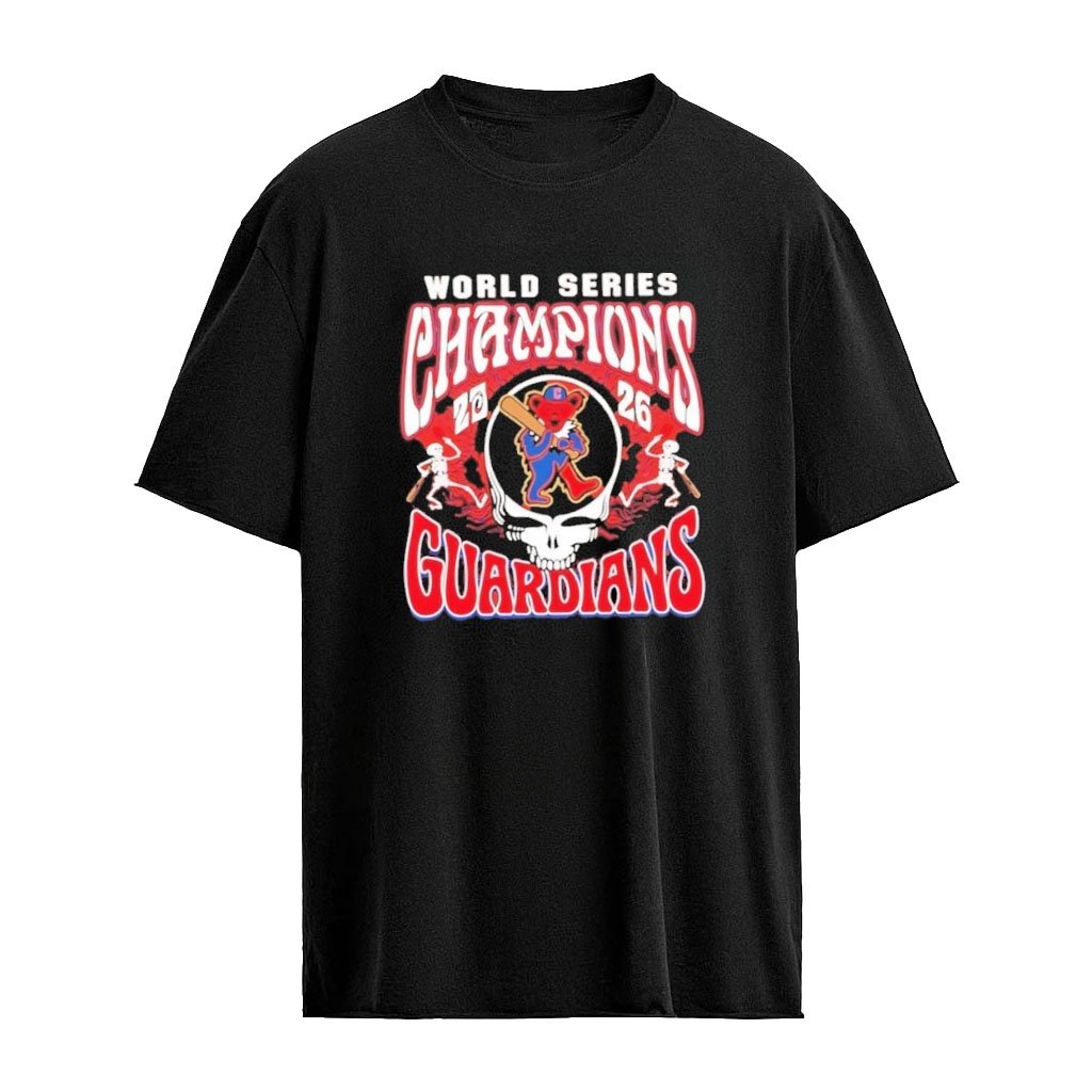 Cleveland Guardians 2026 World Series Champions Grateful Dead Graphic T-shirt