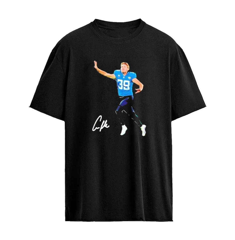 Cam Little Jacksonville Jaguars Football Player And Signature Pose T-Shirt