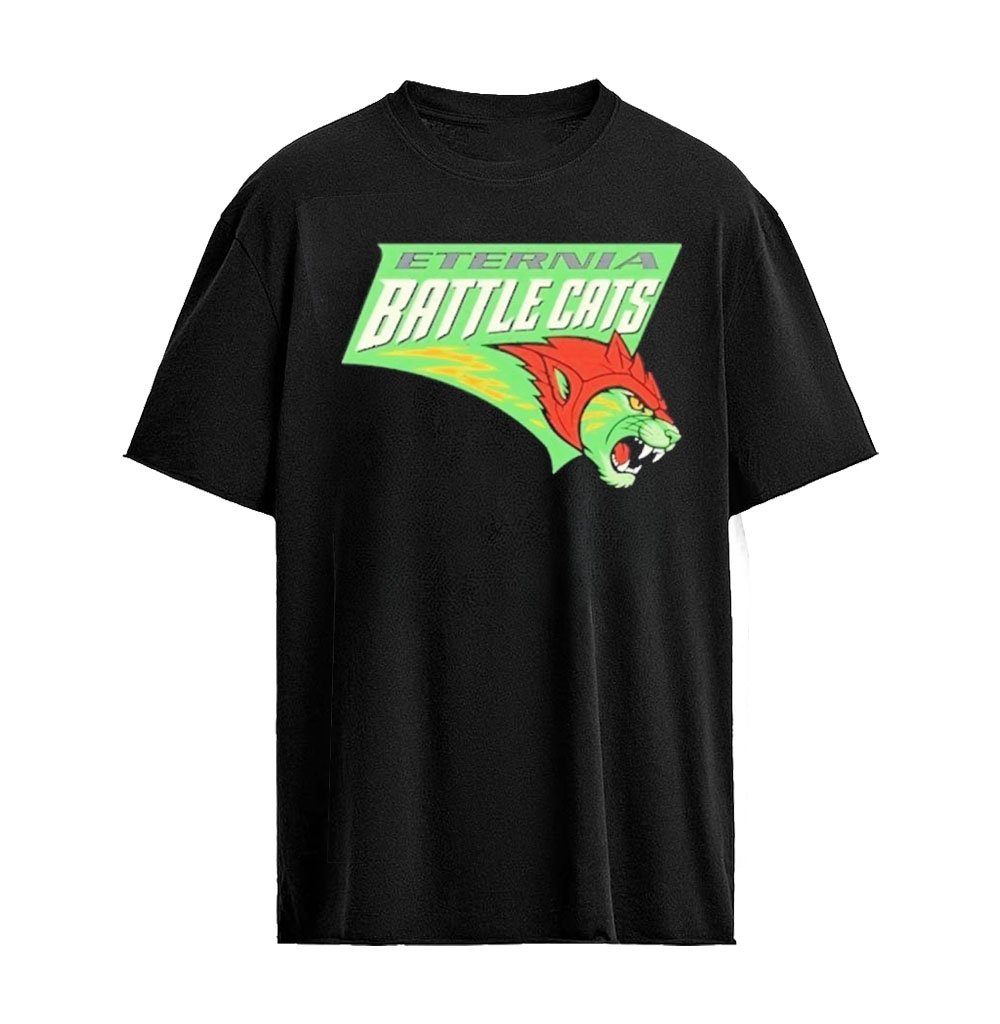 Eternia Battle Cat Masters of the Universe Logo T-shirt