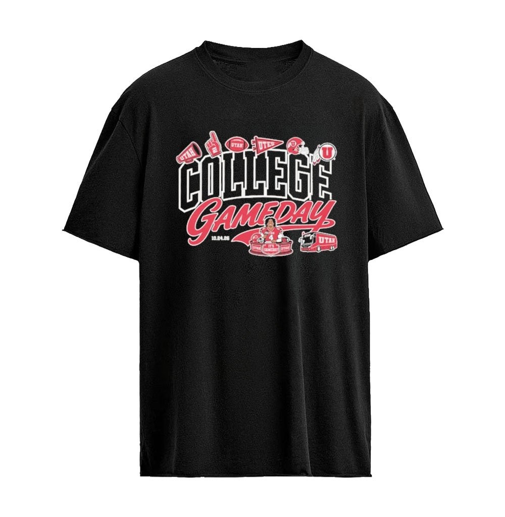 ESPN College GameDay Utah Utes T-Shirt – College GameDay Icon Graphic, Utah Football Fan Shirt Octobe