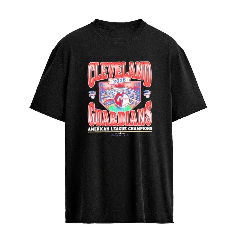 Cleveland Guardians 2026 American League Champions Stadium Graphic T-shirt