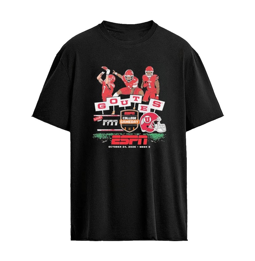 ESPN College GameDay Utah Utes T-Shirt – Go Utes Signs Graphic, Salt Lake City Utah Live Event Octobe