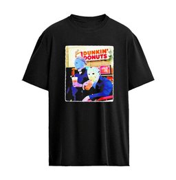 Dunkin Donut x Michael Myers and Jason Voorhees 2026 Halloween meme Graphic T-shirt