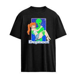 Depnect Alien X Asuka Langley Soryu Neon Genesis Evangelion Anime Graphic T-Shirt
