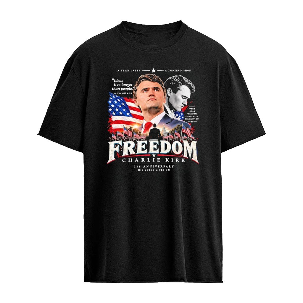 Freedom Charlie Kirk 1ST Anniversary His Voice Lives On Shirt