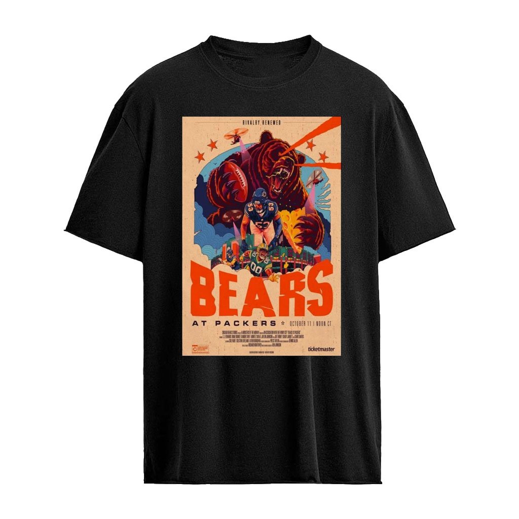 Chicago Bears Green Bay Packers October 11 2026 Limited Edition Lambeau Field Poster T-Shirt
