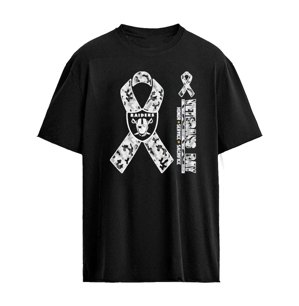 Las Vegas Raiders x Veterans Day 2026 Honor Service Sacrifice T-shirt