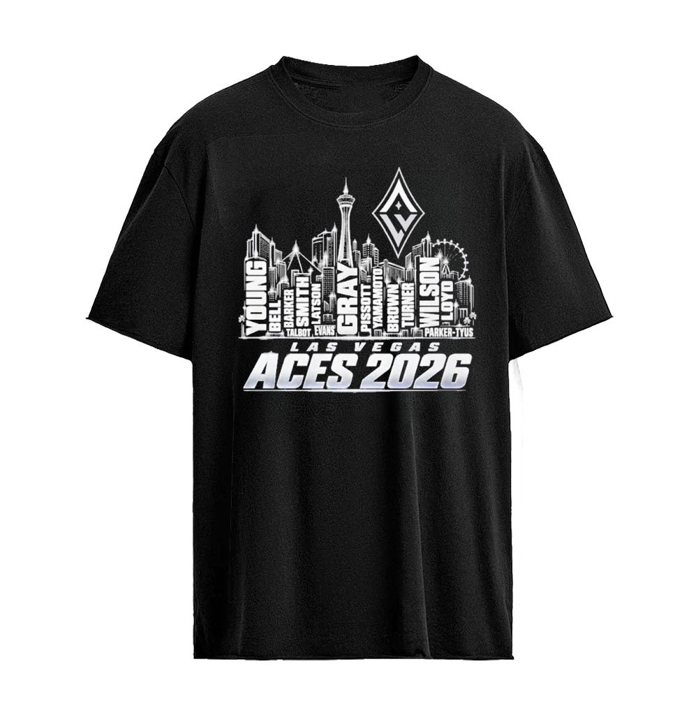 Las Vegas Aces 2026 Wnba City Name Player Light T-shirt