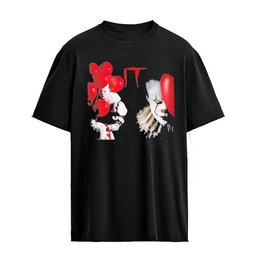 IT Pennywise Horror Movie Stephen King Clown Graphic T-shirt