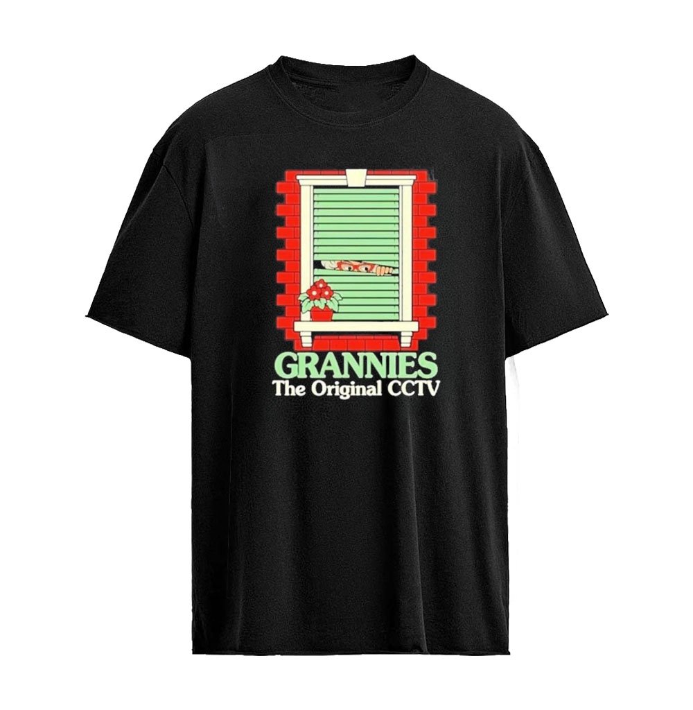 Grannies The  Cctv Funny Grandma Graphic T-shirt