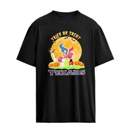 Houston Texans x Peanuts Trick Or Treat Abbey Road Halloween 2026 Graphic T-shirt
