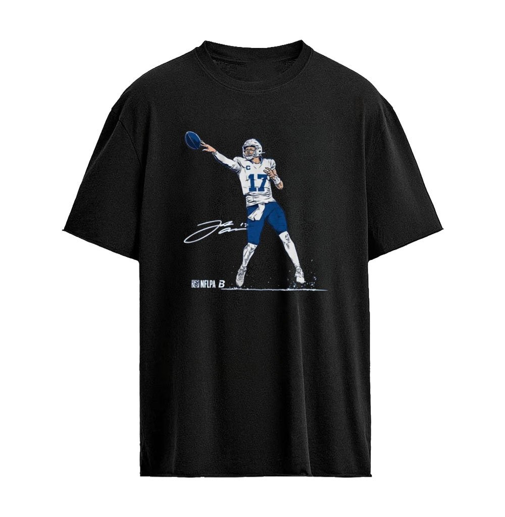 Josh Allen Backhanded Flip Touchdown Pass T-Shirt – Buffalo Bills Quarterback Highlight Football Grap