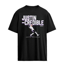 Justin Jefferson Justin Credible Minnesota Vikings Football Player Graphic T-Shirt NFL Fan Shirt