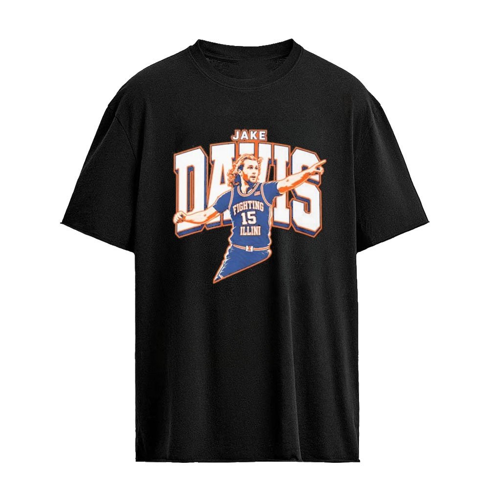 Jake Davis Fighting Illini Basketball Shirt