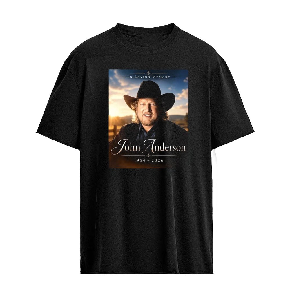 John Anderson Legacy Lives On T-Shirt – Country Legend Memorial 1954–2026