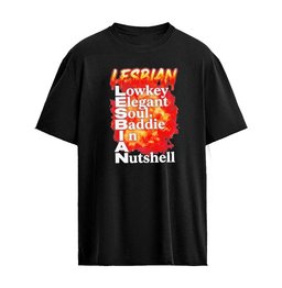 Lesbian Lowkey Elegant Soul Baddie In A Nutshell Graphic T-Shirt