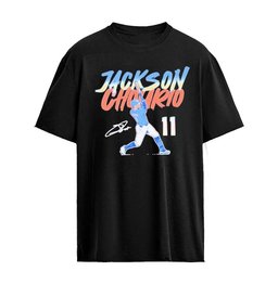 Jackson Chourio 11 Milwaukee Brewers Slugger Swing Signature Graphic T-Shirt