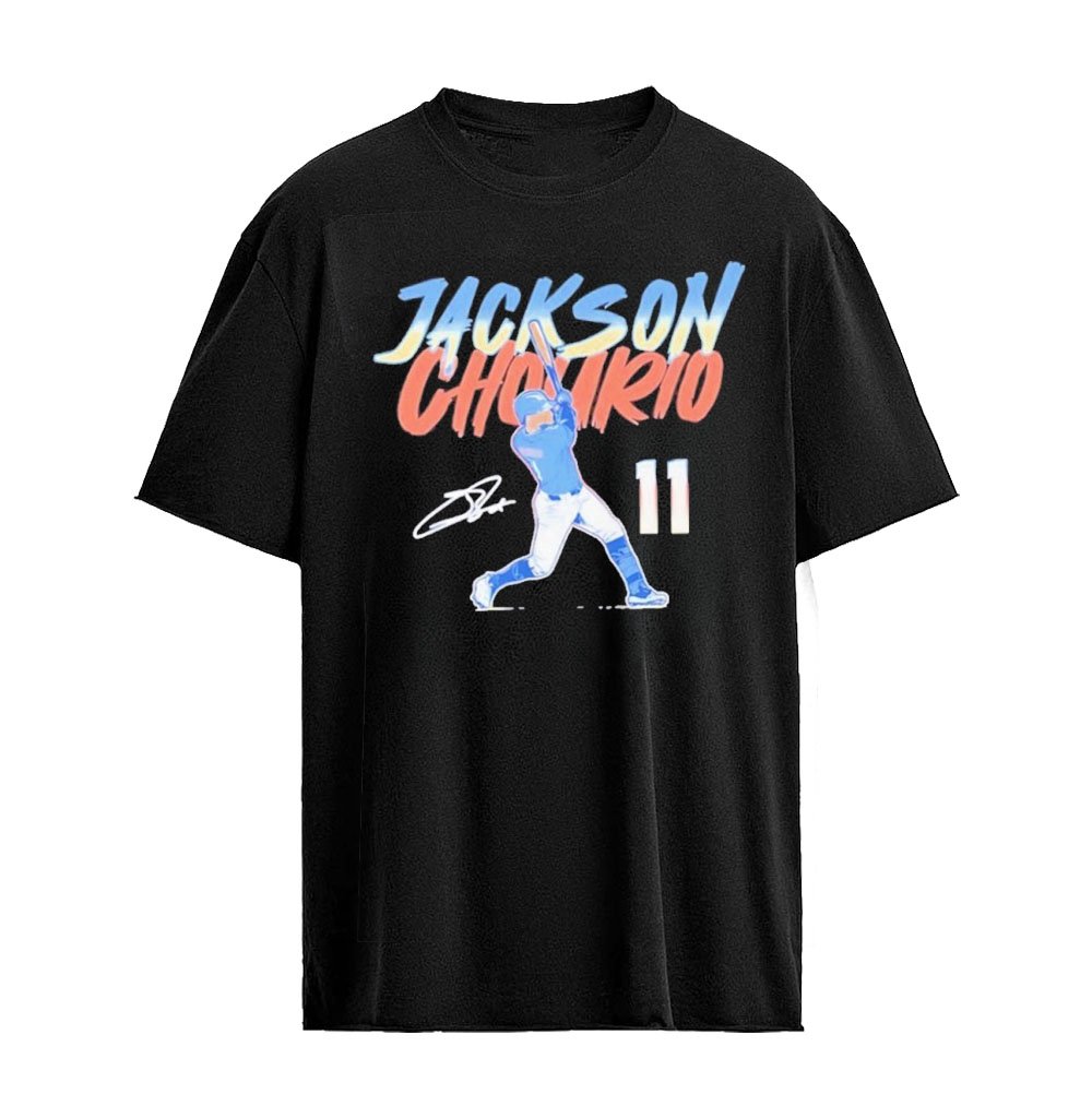Jackson Chourio 11 Milwaukee Brewers Slugger Swing Signature Graphic T-Shirt