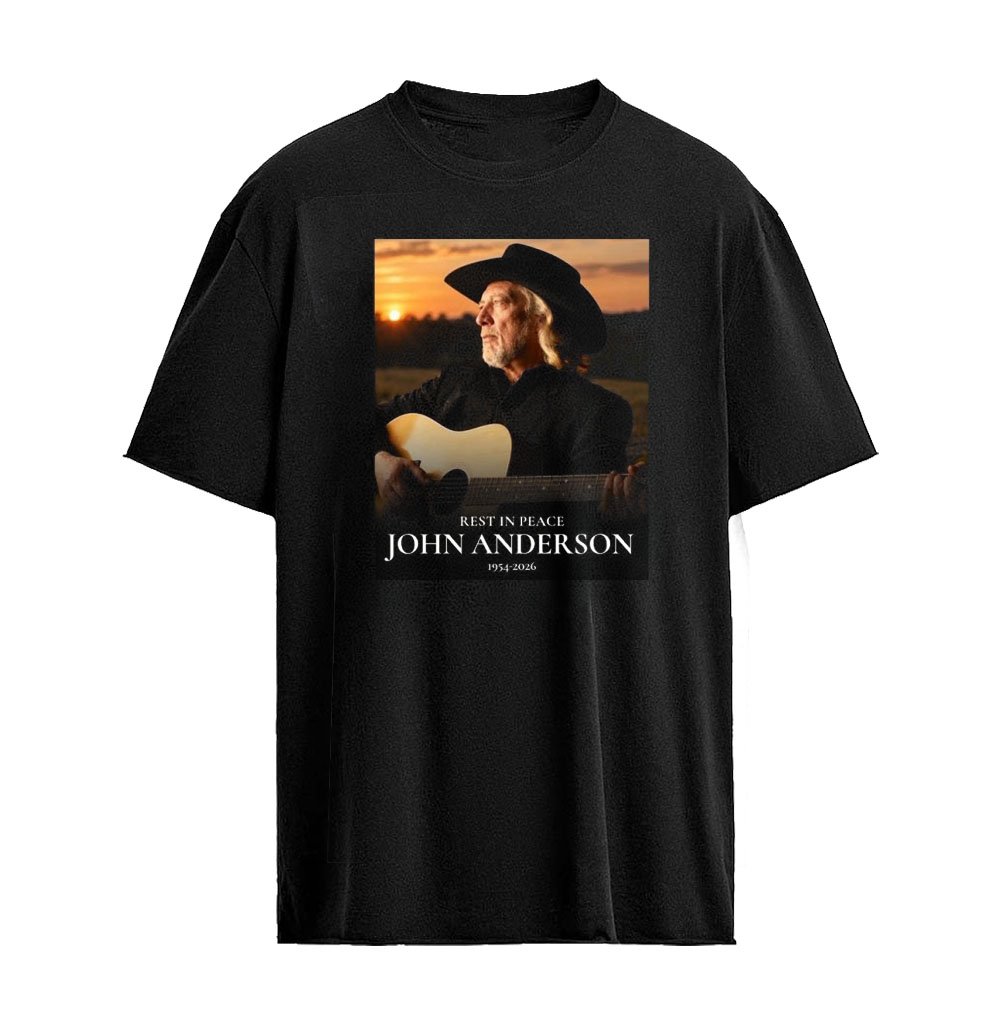 John Anderson Country Music Hall of Fame T-Shirt – Memorial Tribute 1954–2026