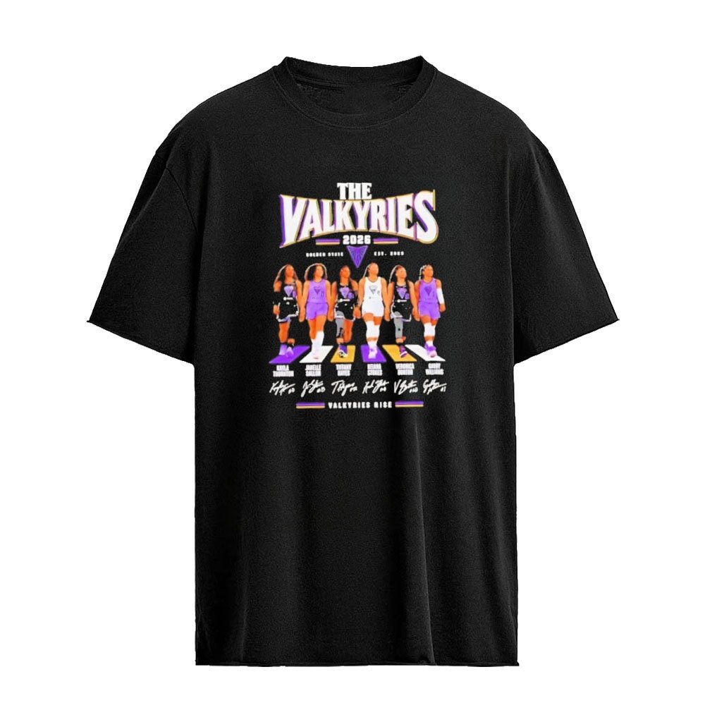 Golden State Valkyries 2026 Players Signatures Graphic T-shirt