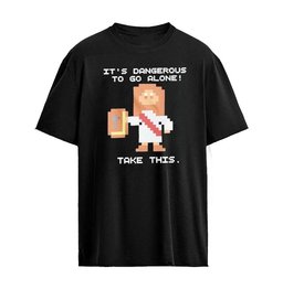 It Is Dangerous to Go Alone Take This Jesus Pixel Art Graphic T-Shirt