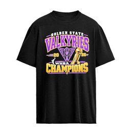 Golden State Valkyries 2026 WNBA Champions Gold Trophy Graphic T-Shirt