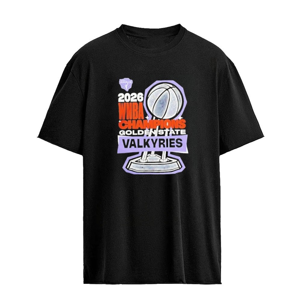 Golden State Valkyries 2026 WNBA Champions Trophy Graphic T-shirt