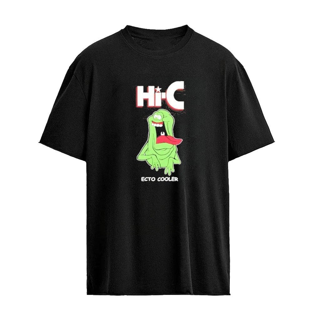 Hi-C Ecto Cooler Slimer Ghostbusters 90s Nostalgia Graphic T-shirt