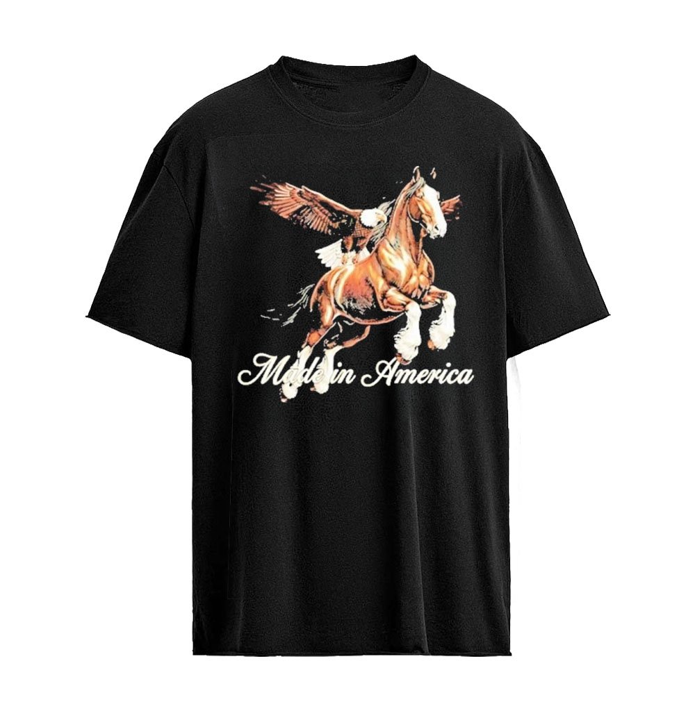 Horse and Eagle Made in America Graphic T-shirt