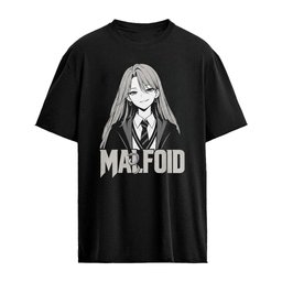 Malfroid Monochrome Manga Girl Shirt