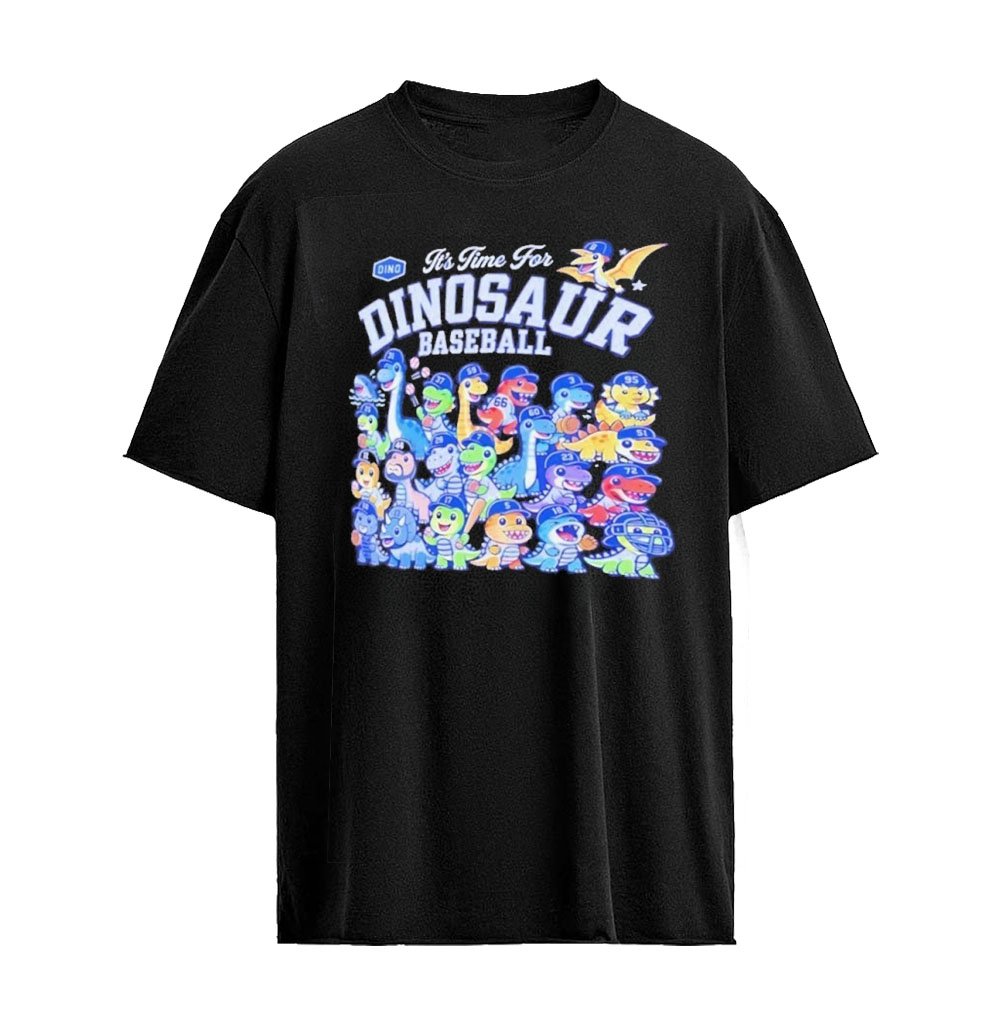 Los Angeles Dodgers Dinosaur Baseball 2026 Dino Roster Graphic T-shirt