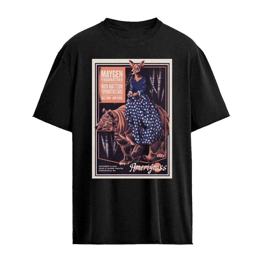 Maygen And The Birdwatcher Minneapolis Tour On Nov 14 2026 Poster T-Shirt
