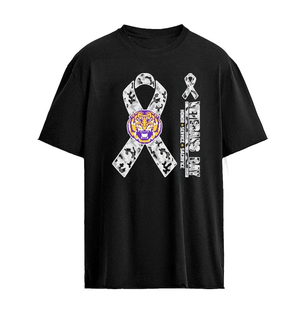 LSU Tigers x Veterans Day 2026 Honor Service Sacrifice T-shirt