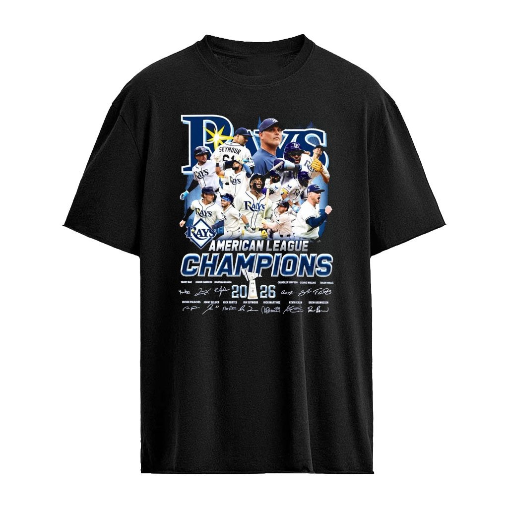 2026 TB Rays American League Champions Signature Shirt