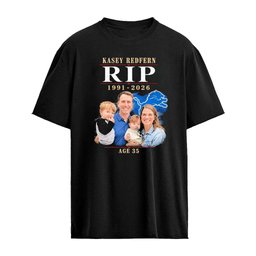 2026 Lions Kasey Redfern Rest In Peace 1991 2026 Age 35 Shirt