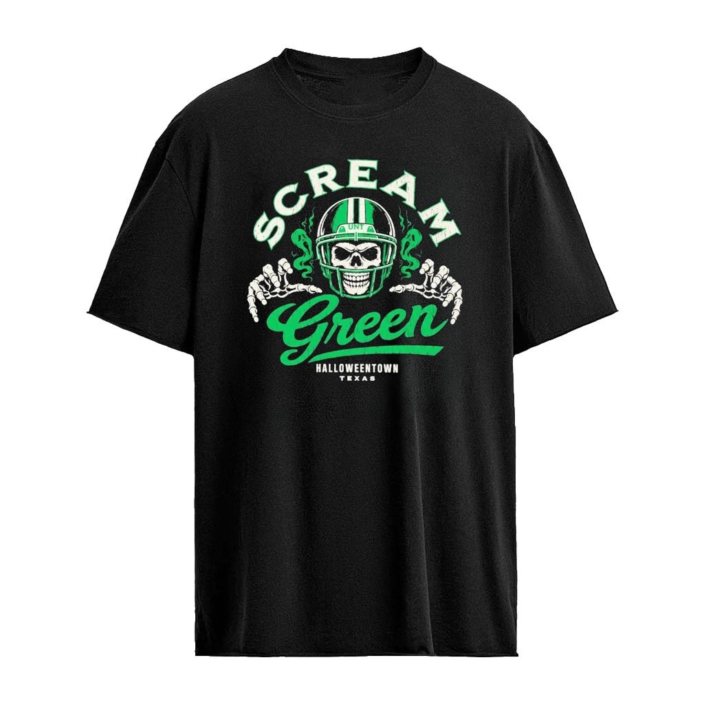 2026 UNT Scream Green Halloweentown Texas T-shirt