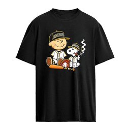 Charlie Brown and Snoopy characters Pittsburgh Pirates MLB smoking Cigar cartoon shirt