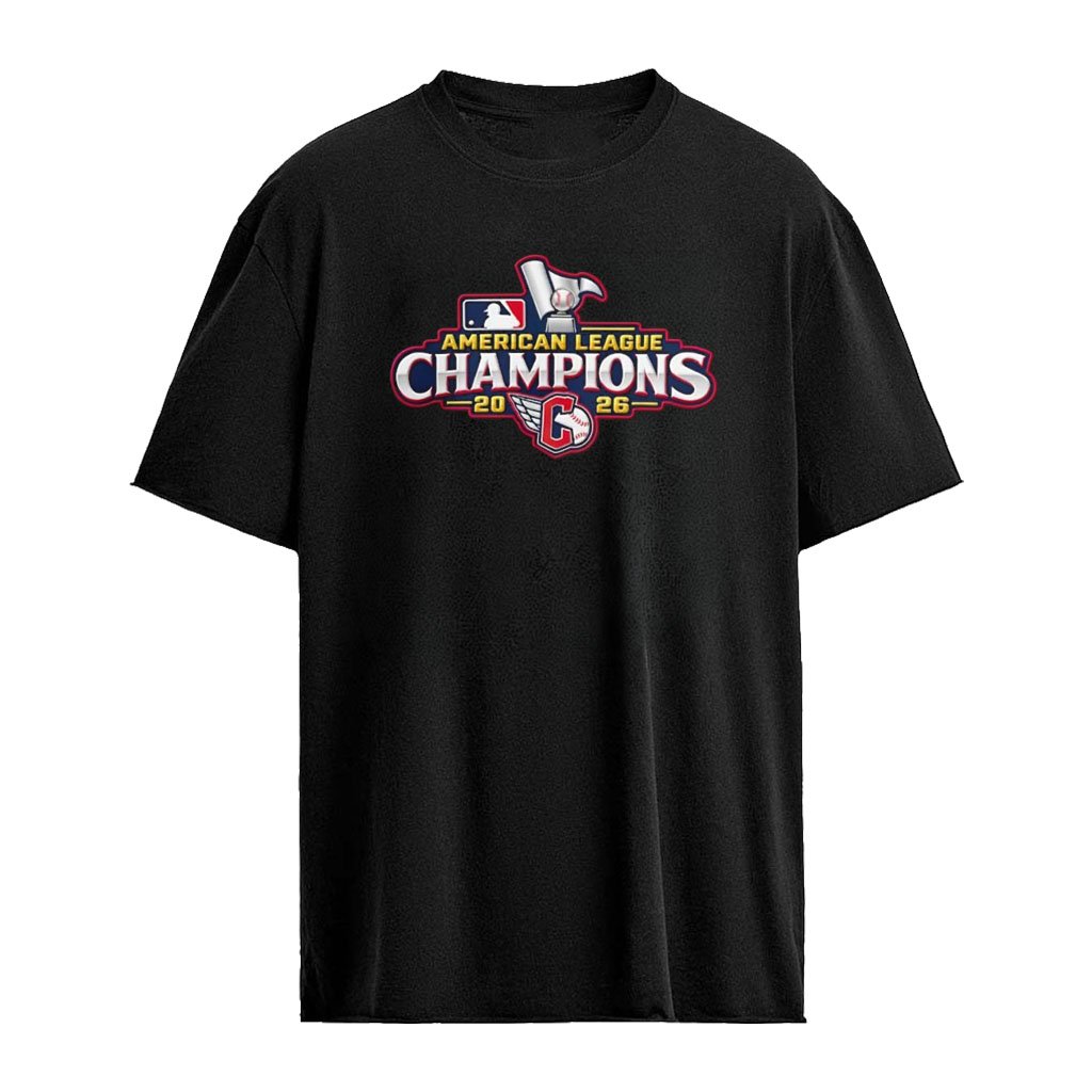 Cleveland Guardians MLB American League Champions 2026 baseball trophy shirt