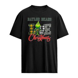 Baylor Bears X Grinch hug heart Love Christmas 2026 cartoon shirt