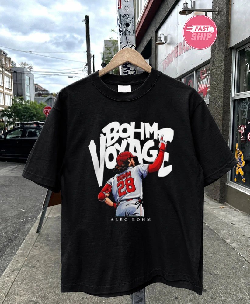 Alec Bohm Philadelphia Phillies MLB Voyage baseball player pointing finger illustration shirt