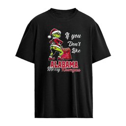 Alabama Crimson Tide Grinch if you don’t like Alabama Merry Kissmyass Christmas shirt