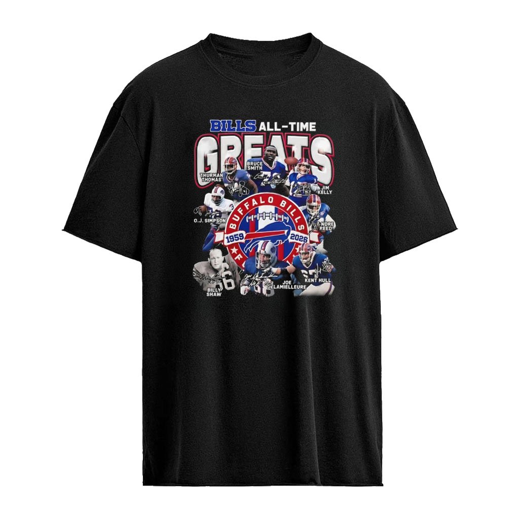 Buffalo Bills All Time Greats Legends Football signature shirt