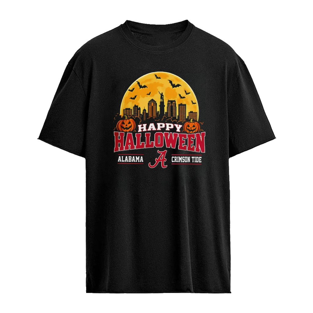 Alabama Crimson Tide Happy Halloween City Skyline 2026 shirt