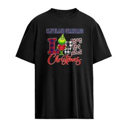 Cleveland Guardians x Grinch hug heart Love Christmas 2026 cartoon shirt
