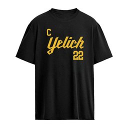 Captain Christian Yelich No 22 Milwaukee Brewers baseball shirt