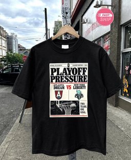 Atlanta Dream vs New York Liberty Basketball Hoop WNBA Playoffs 2026 Playoff Pressure shirt