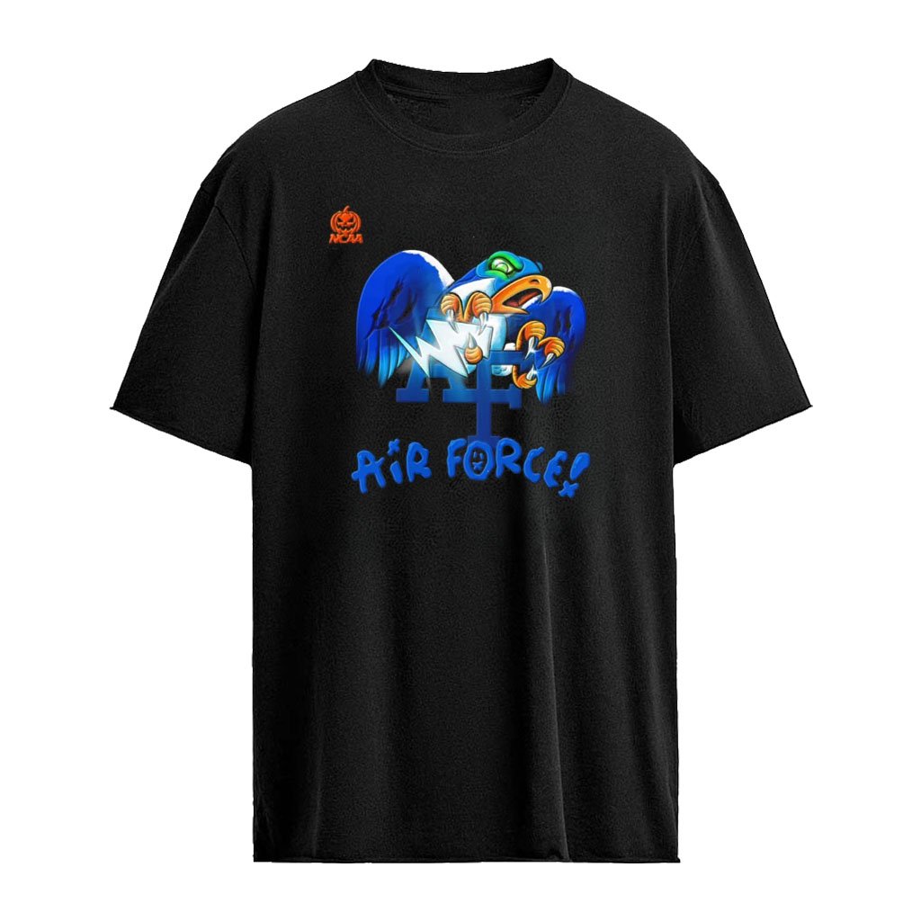 Air Force Falcons NCAA Blue eagle mascot holding lightning Halloween shirt