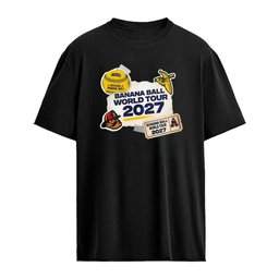 Banana Ball World Tour 2027 Tour Scrapbook Baseball shirt