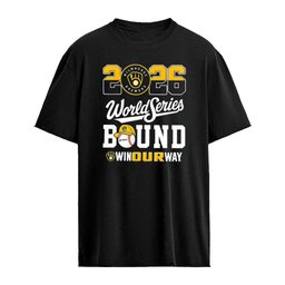 Milwaukee Brewers MLB World Series Bound Win Our Way 2026 baseball logo shirt