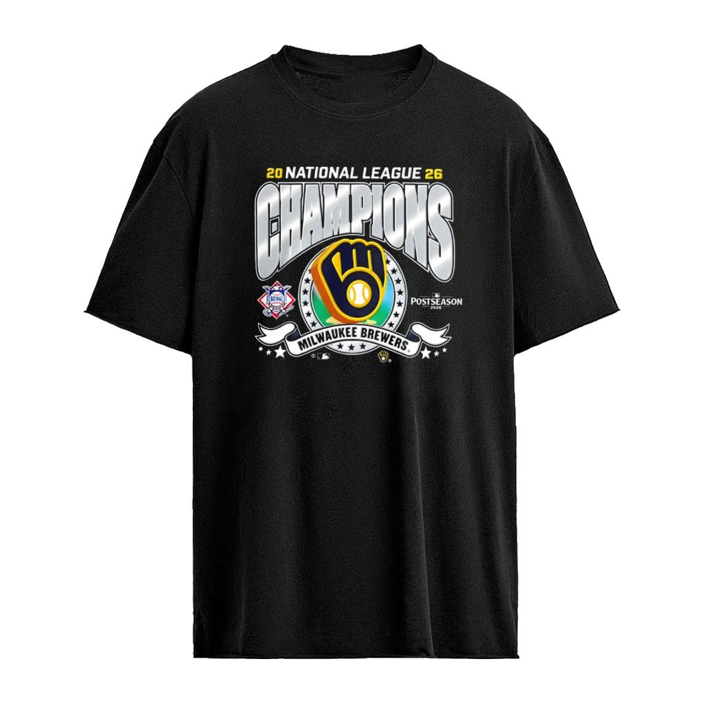 Milwaukee Brewers MLB National League Champions 2026 Postseason logo shirt